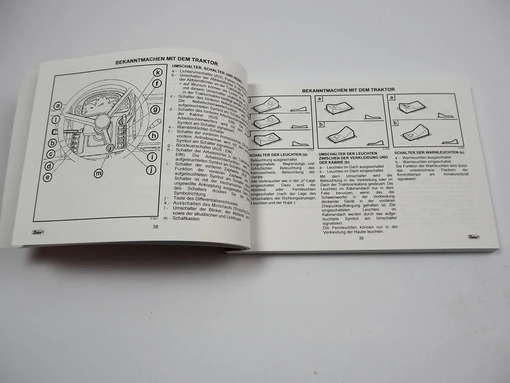 Zetor Proxima 65 75 85 95 Betriebsanleitung Bedienungsanleitung