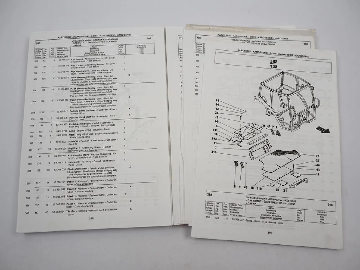 Zetor Z 3321 - 7321 3341 - 7341 Super Turbo Ersatzteilliste Parts List 3/2000