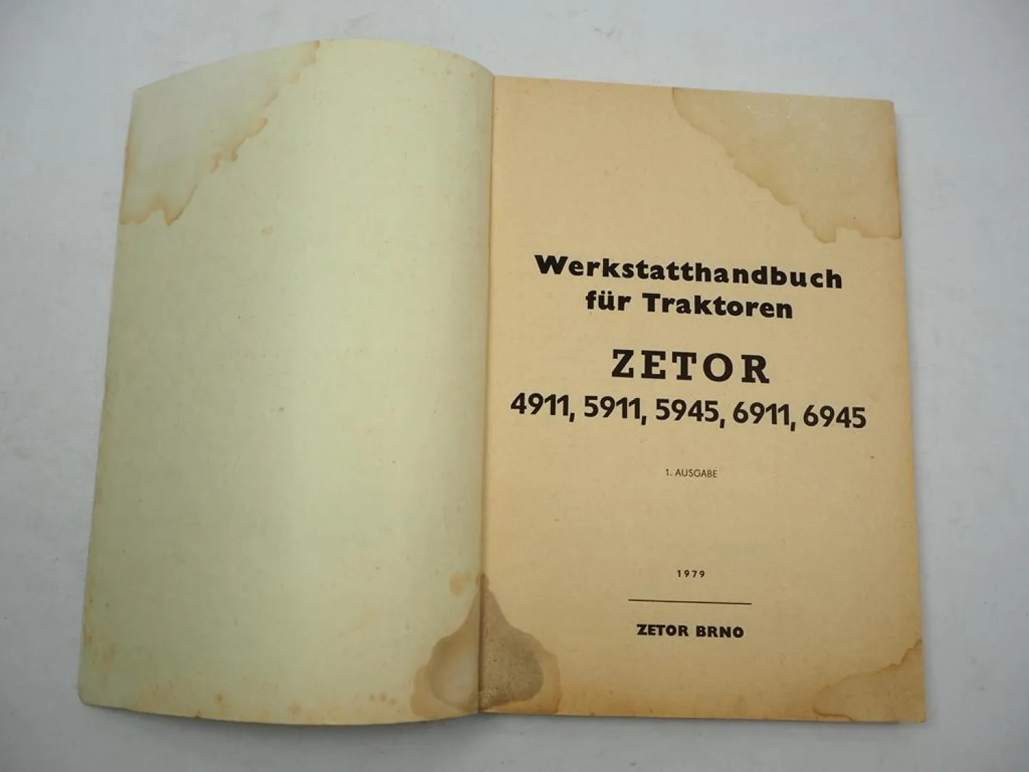 Zetor Z 4911 5911 5945 6911 6945 Traktor Werkstatthandbuch Reparatur 1979