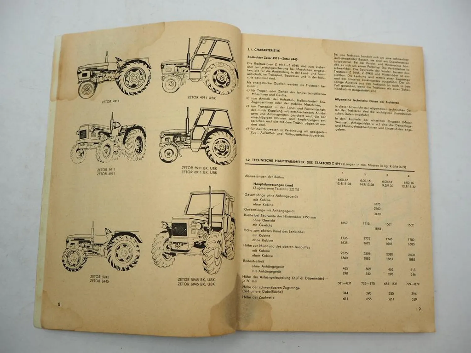 Zetor Z 4911 5911 5945 6911 6945 Traktor Werkstatthandbuch Reparatur 1979