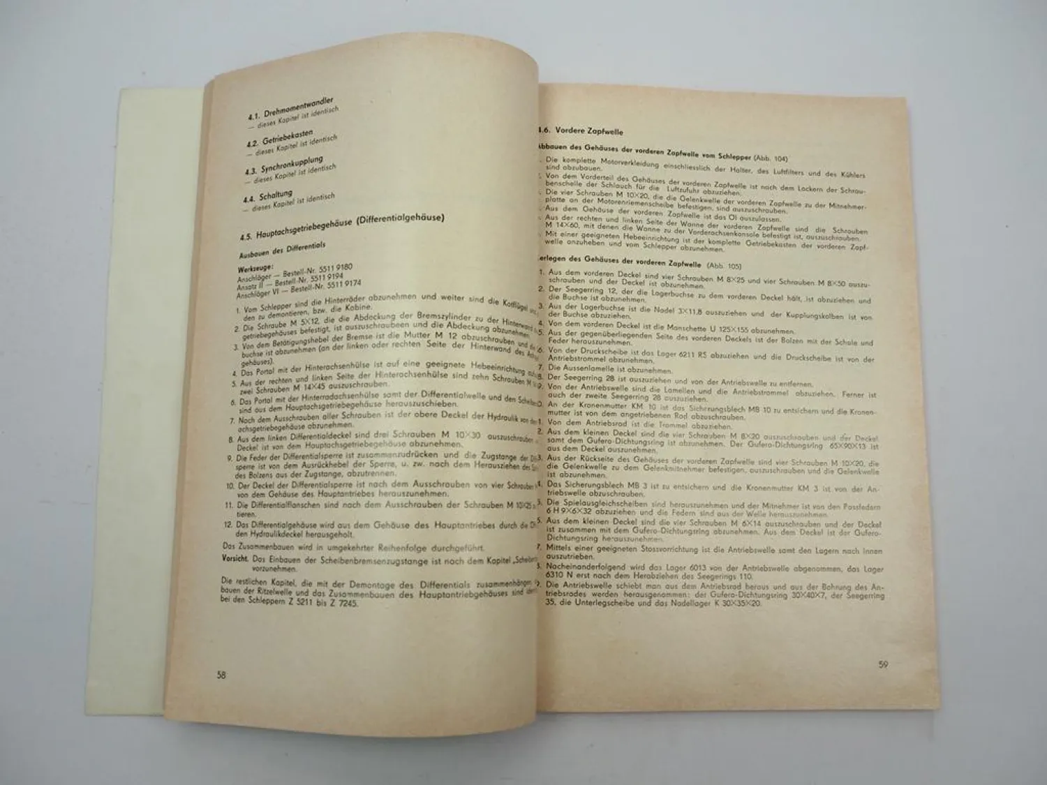 Zetor Z 7711 7745 Traktor Werkstatthandbuch Reparaturhandbuch Nachtrag 1986