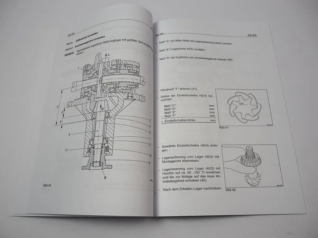 Zettelmeyer ZL 302 Reparatur Gr. 24 Vorderachse Differential Werkstatthandbuch