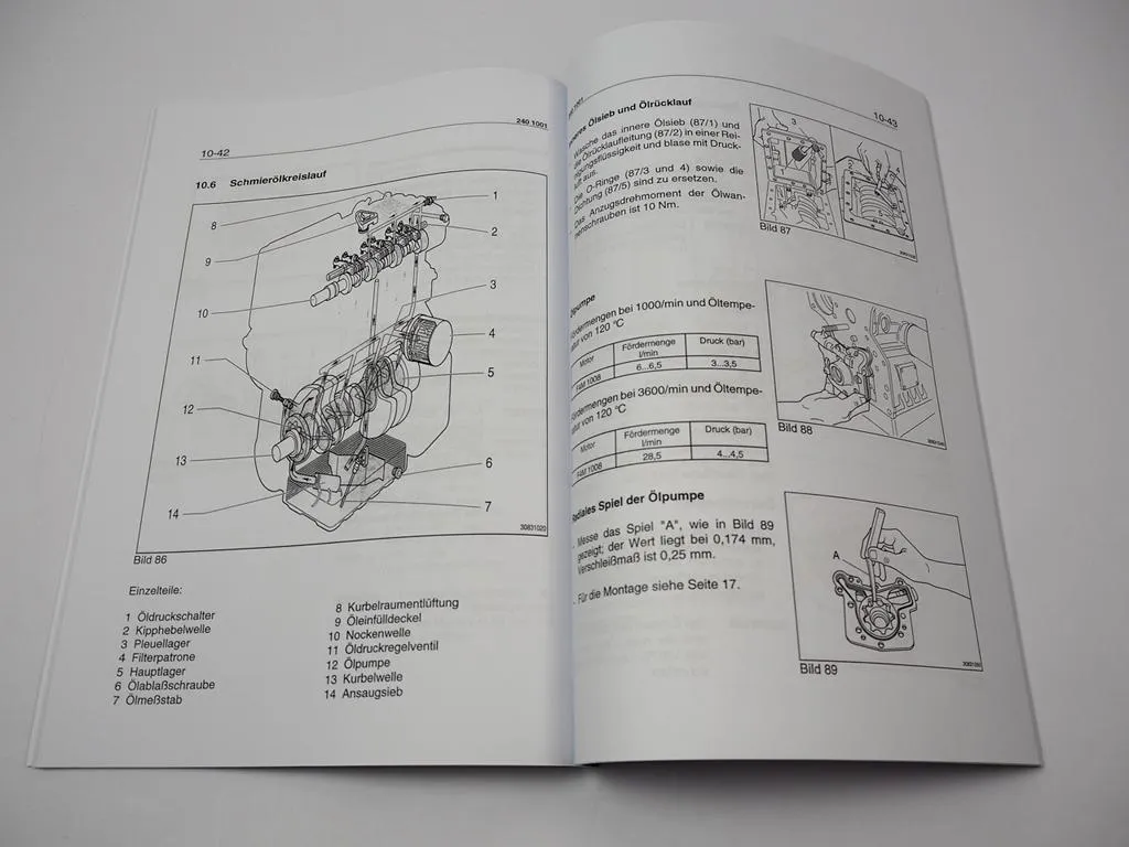 Zettelmeyer ZL 302 Reparaturhilfe Gr. 10 Deutz F4M 1008 Motor Werkstatthandbuch