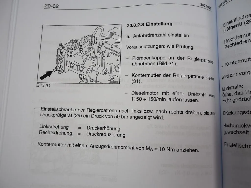 Zettelmeyer ZL 302 Reparaturhilfe Gr. 20 Kraftübertragung Werkstatthandbuch