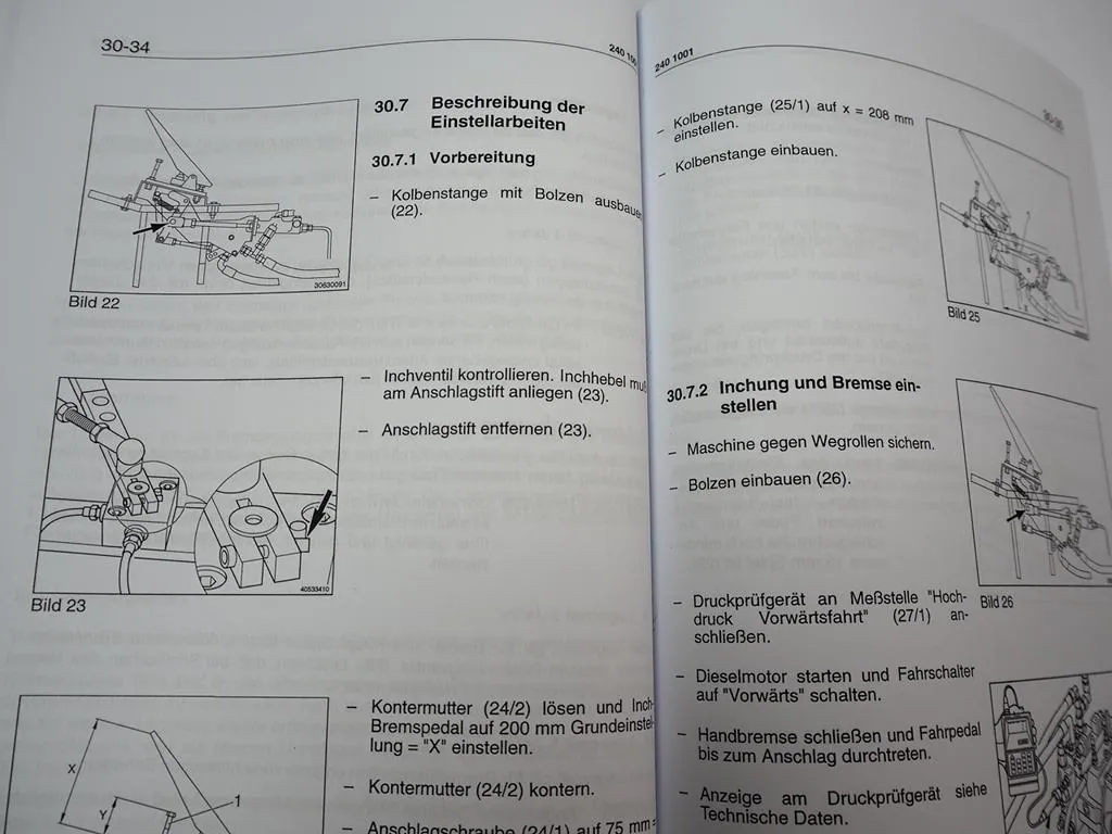 Zettelmeyer ZL 302 Reparaturhilfe Gr. 30 Bremsanlage Bremsen Werkstatthandbuch