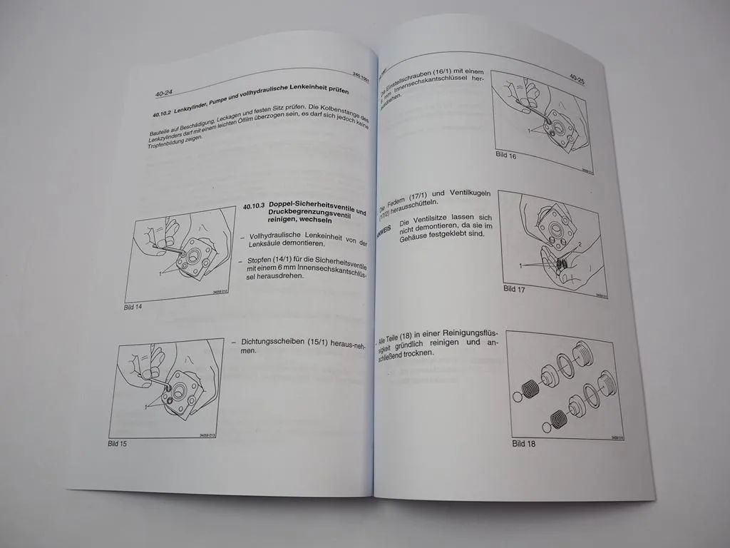 Zettelmeyer ZL 302 Reparaturhilfe Gr. 40 Lenkanlage Lenkung Werkstatthandbuch