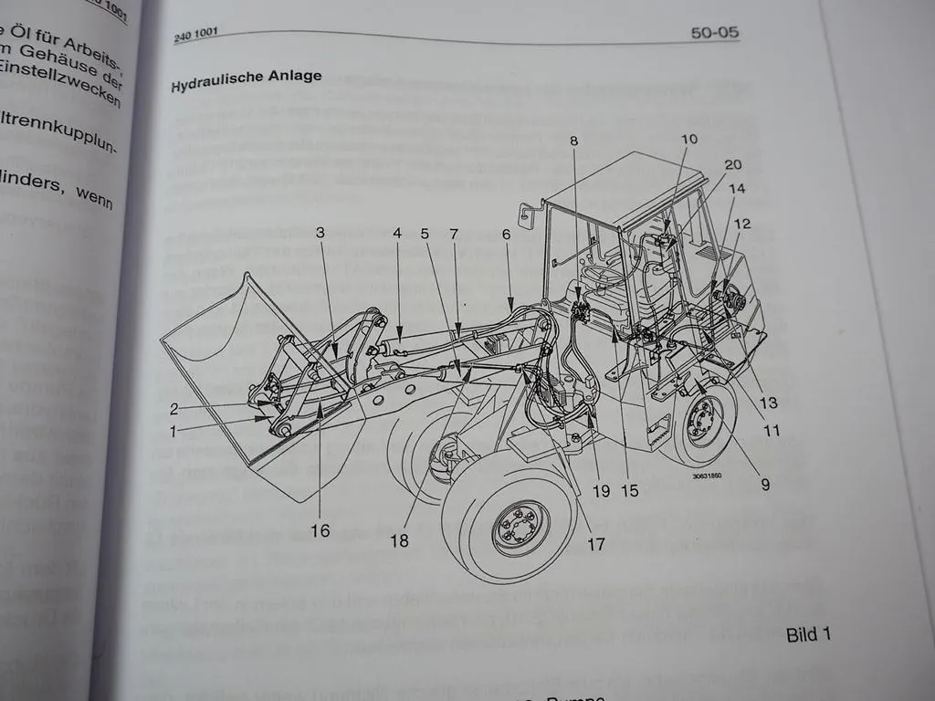 Zettelmeyer ZL 302 Reparaturhilfe Gr. 50 Hydraulische Anlage Hydraulik Werkstatthandbuch