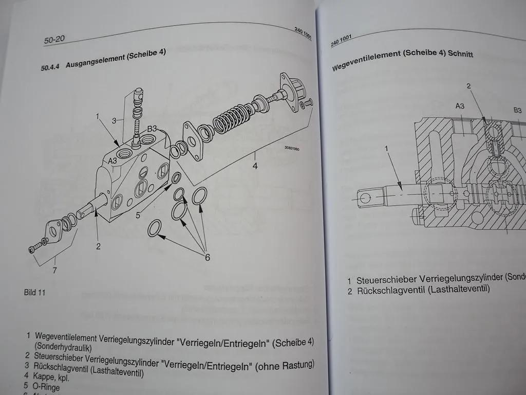 Zettelmeyer ZL 302 Reparaturhilfe Gr. 50 Hydraulische Anlage Hydraulik Werkstatthandbuch