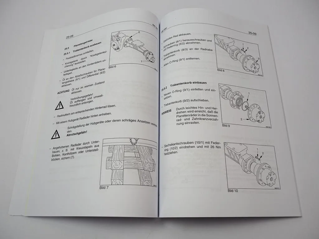 Zettelmeyer ZL 402 Reparaturhilfe Werkstatthandbuch Baugruppe 01, 20-26 Reparaturanleitung