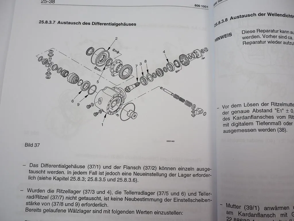 Zettelmeyer ZL 402 Reparaturhilfe Werkstatthandbuch Baugruppe 01, 20-26 Reparaturanleitung
