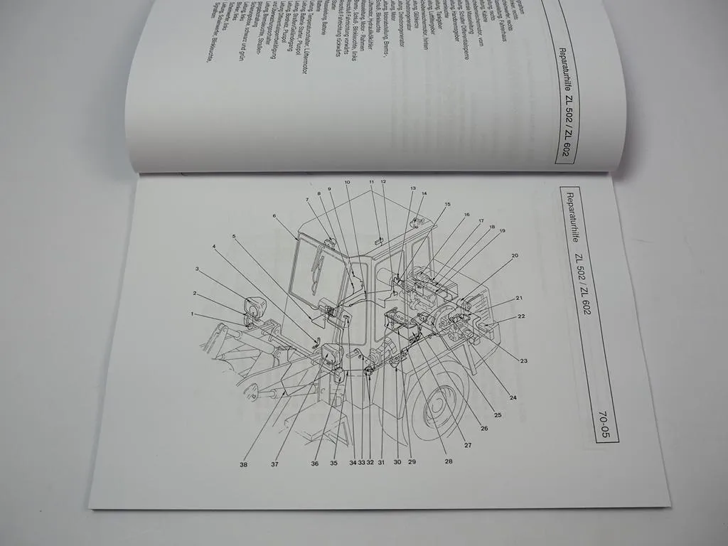 Zettelmeyer ZL 502 602 S/Si B/C Reparaturhilfe Elektrische Anlage Werkstatthandbuch