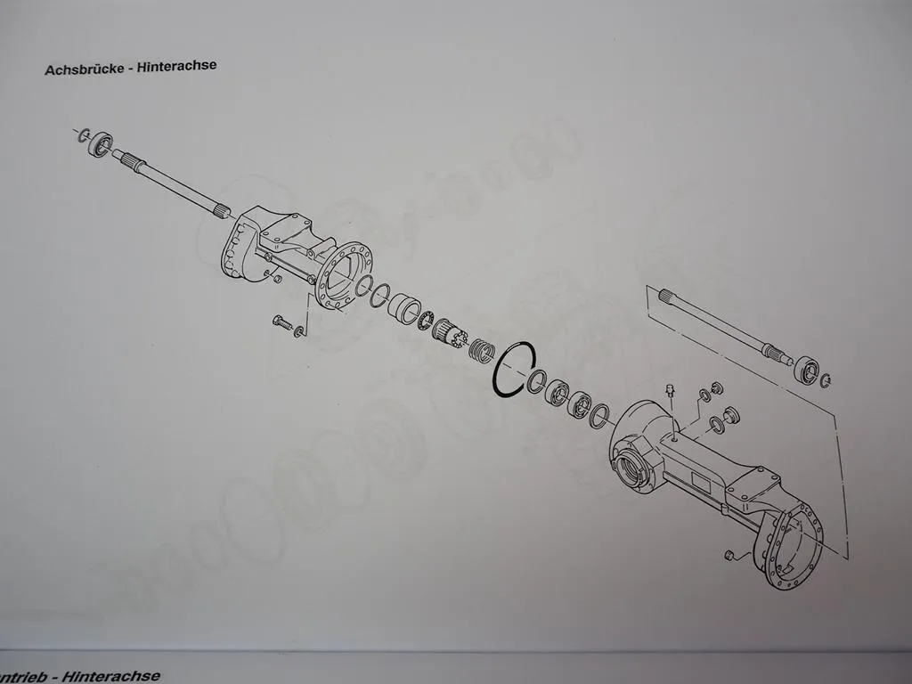 Zettelmeyer ZL 502 602 S/Si B/C Reparaturhilfe Getriebe Achsen Werkstatthandbuch