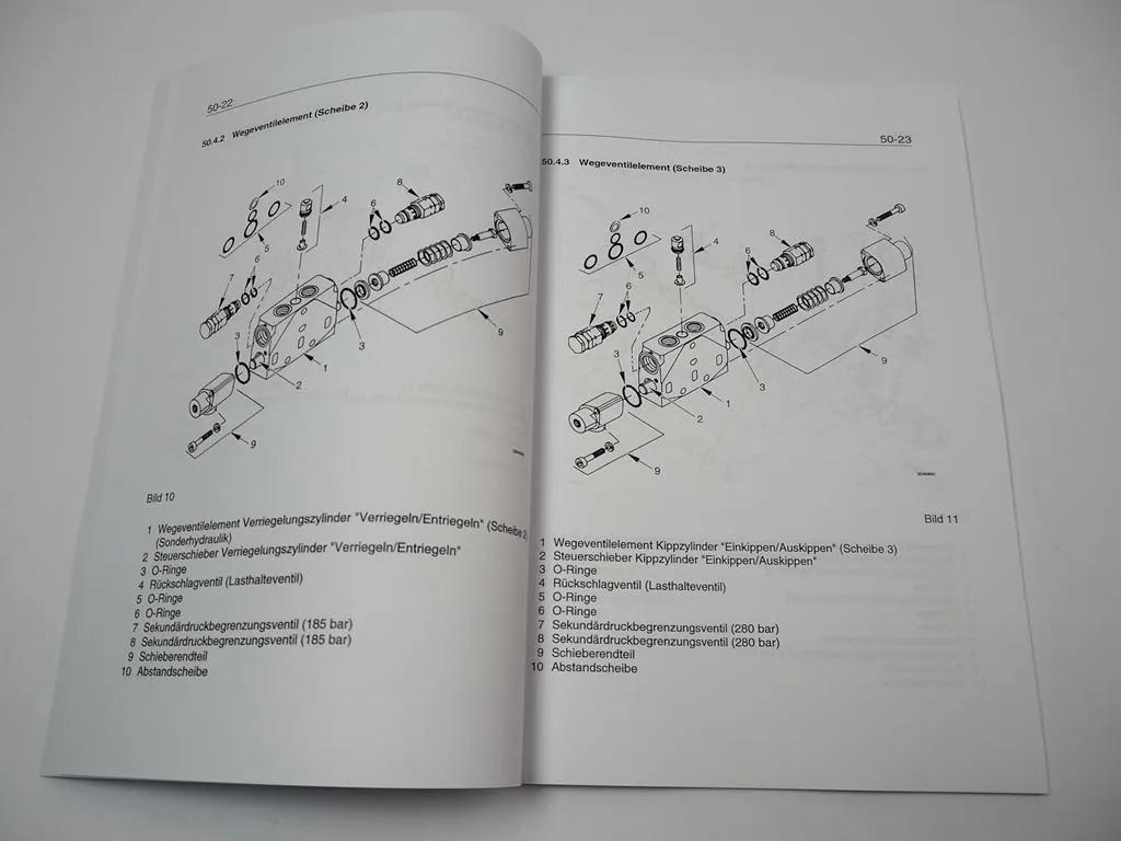 Zettelmeyer ZL 502 602 S/Si B/C Reparaturhilfe Hydraulische Anlage Hydraulik Werkstatthandbuch