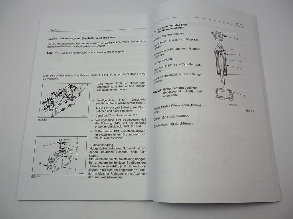 Zettelmeyer ZL 502 602 S/Si B/C Reparaturhilfe Hydraulische Anlage Hydraulik Werkstatthandbuch