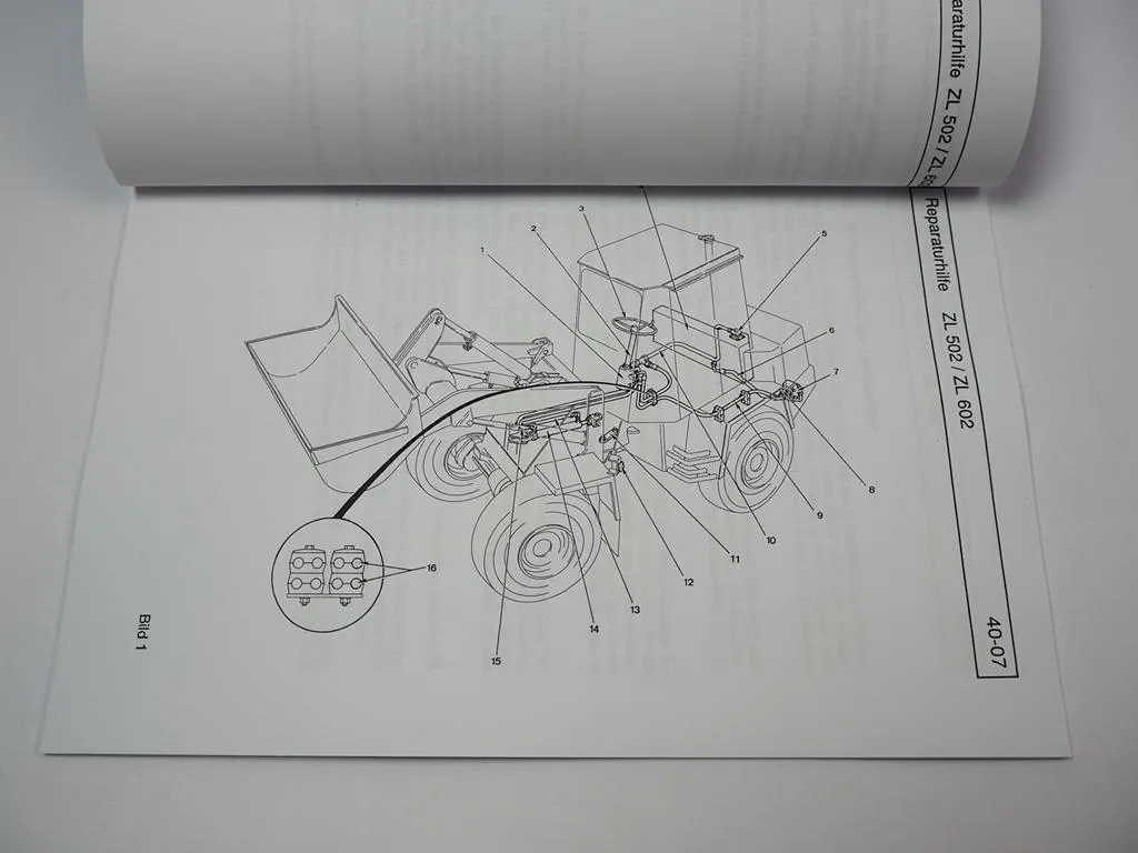 Zettelmeyer ZL 502 602 S/Si B/C Reparaturhilfe Lenkanlage Werkstatthandbuch