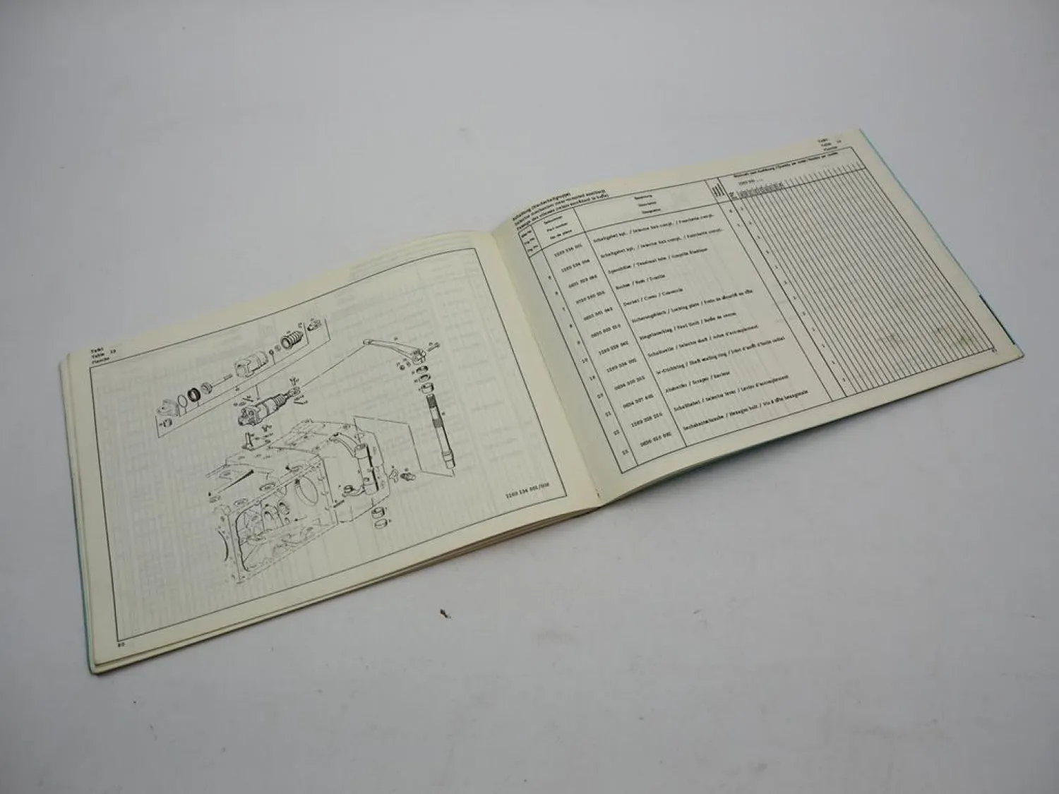 ZF 5 S -110 GP Synchroma Getriebe Ersatzteilliste MAN Büssing Parts List 03/1977