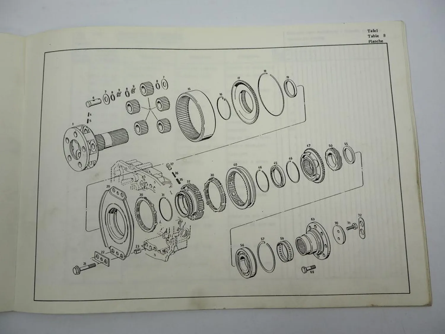 ZF 5 S-90 GP Synchroma Getriebe Ersatzteilliste Daimler-Benz Parts List 08/1977
