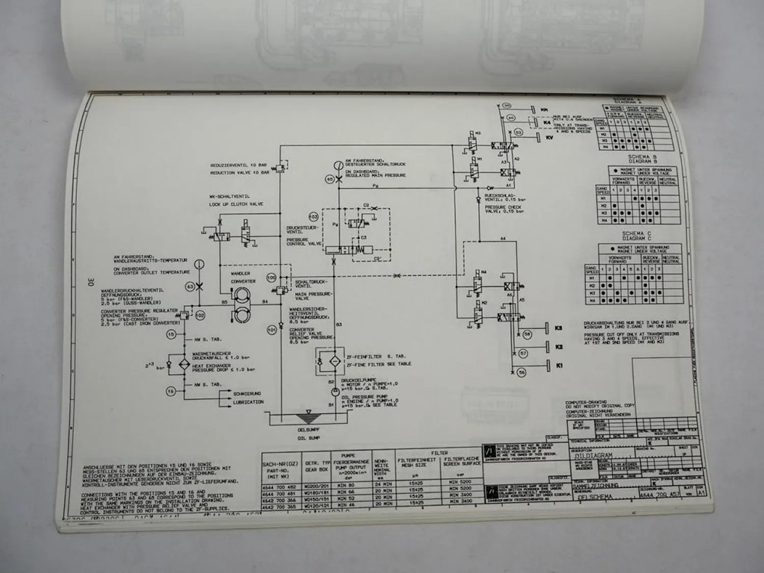 ZF 6WG-150 Lastschaltgetriebe für z.B. Krupp KMK 2020 Kran Schulungshandbuch