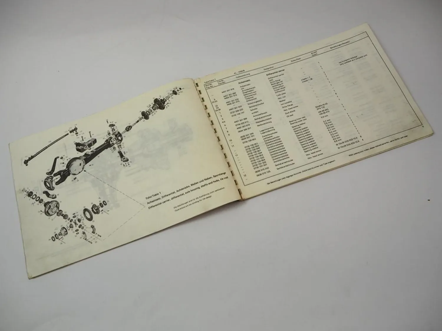 ZF AL-1550/B Lenkachse Steering Axle Ersatzteilliste Deutz Parts List 11/1976