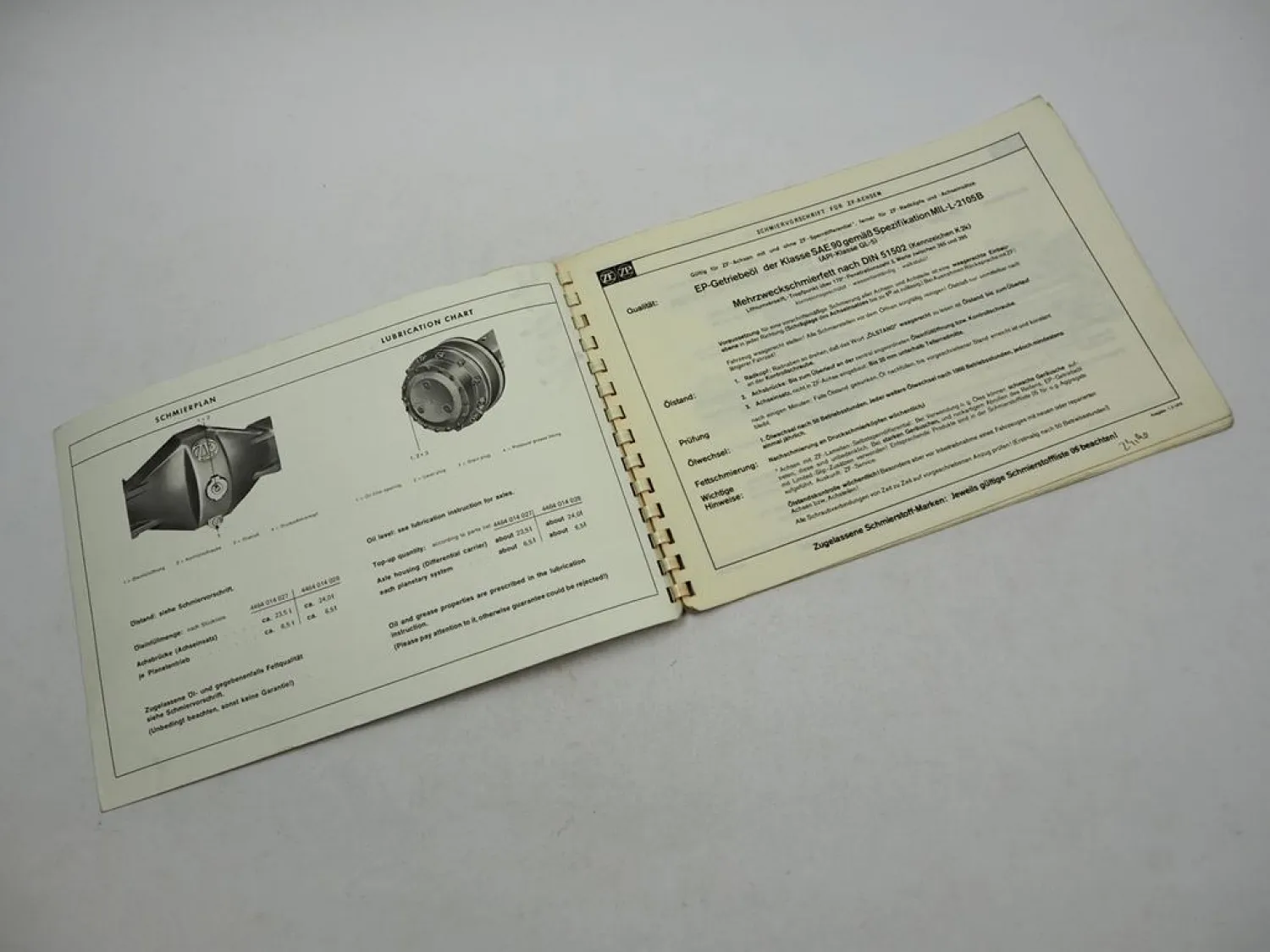 ZF AP-17/R Planeten Starrachse Ersatzteilliste MF Hanomag Frisch Parts List 1975