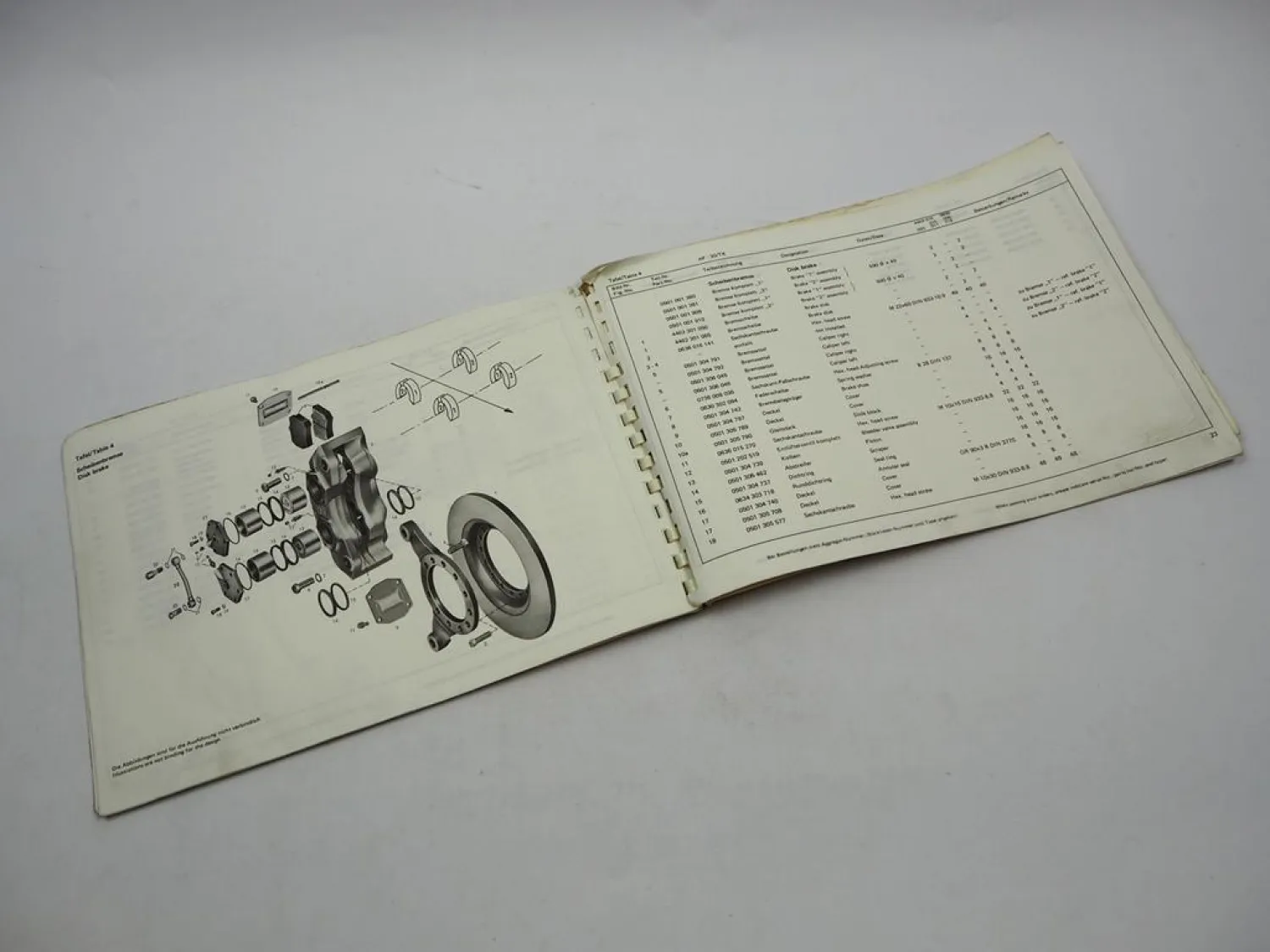 ZF AP-30/TK Planetenstarrachse Ersatzteilliste UTB Benati Cogema Parts List 1977
