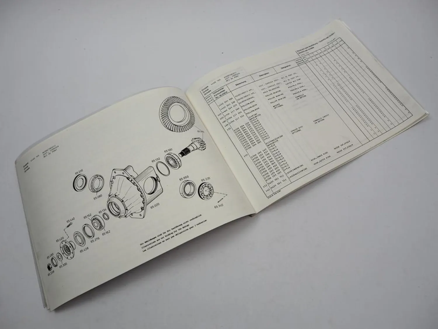 ZF AP-407 Planeten Achse Ersatzteilliste Hanomag Liebherr Parts List 06/1988