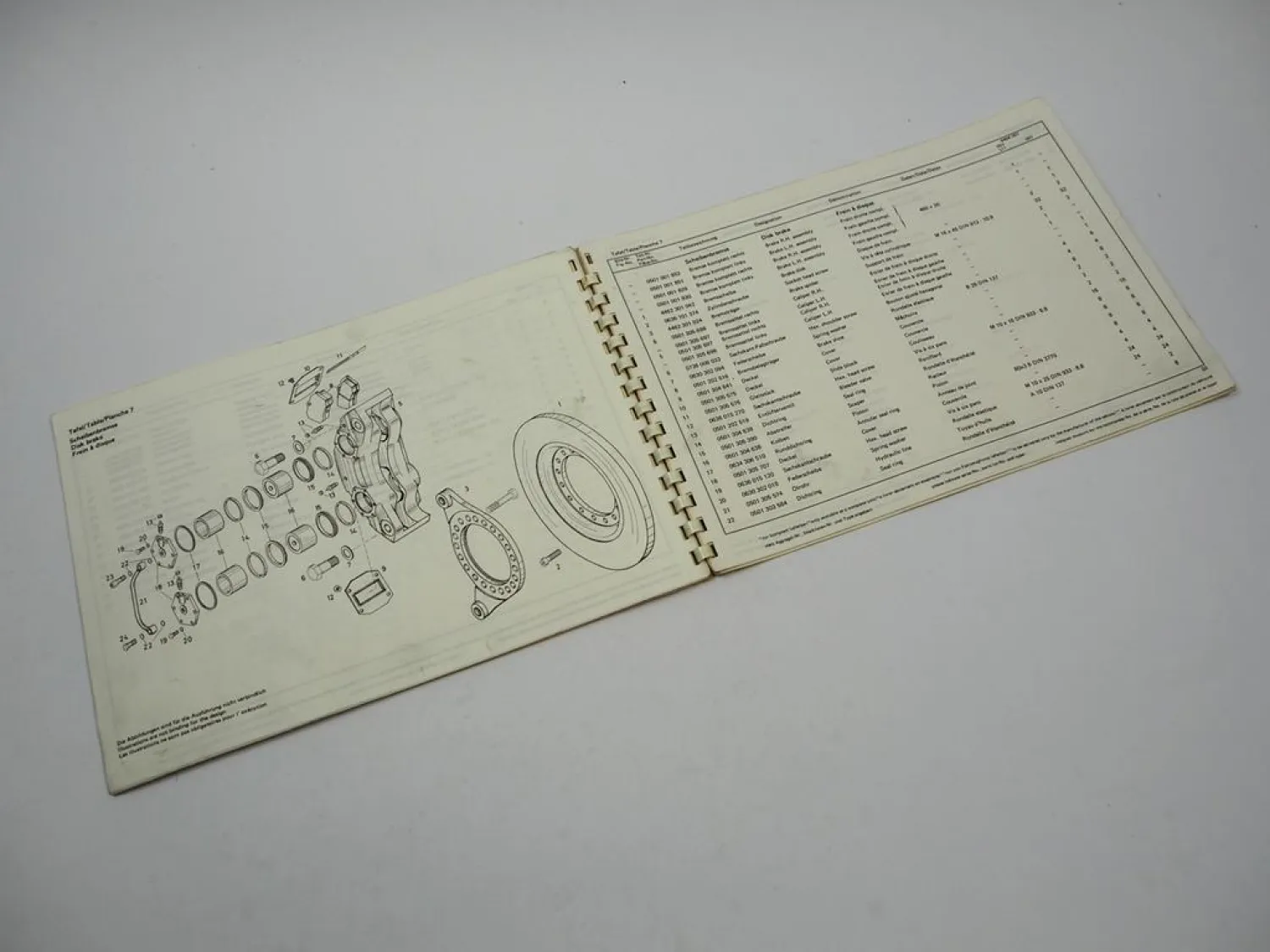 ZF AP-9/H/L Achse Ersatzteilliste MF Hanomag Zettelmeyer O&K UTB Vandel-Steiger