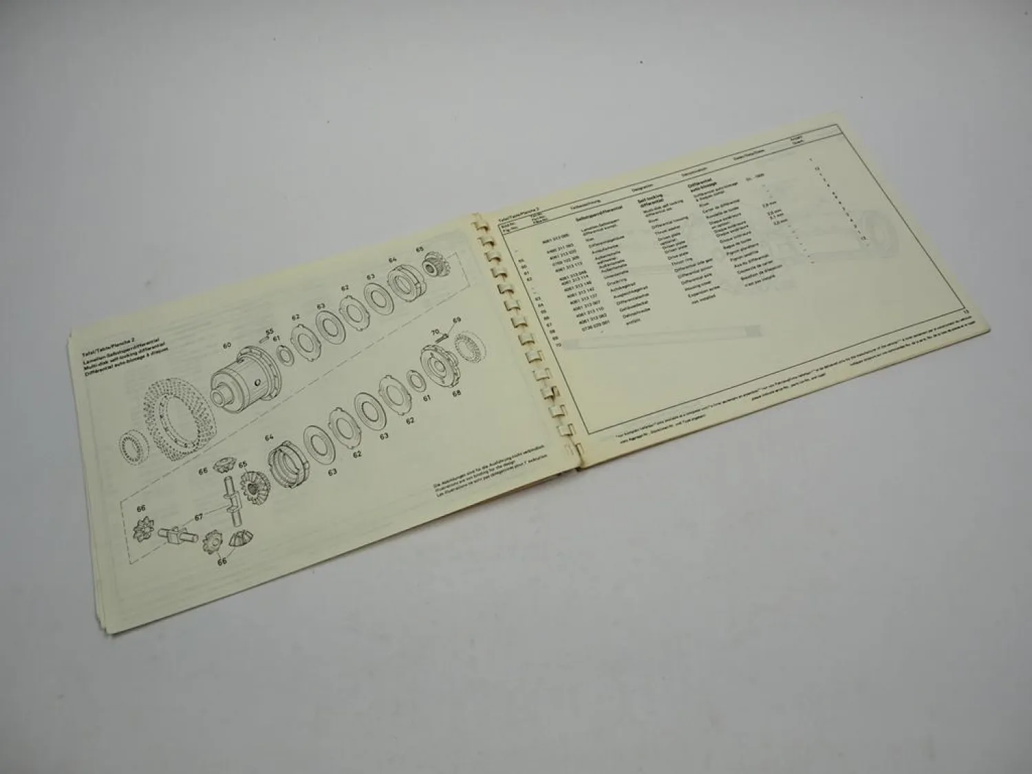 ZF AP-9/H Planeten Achse Ersatzteilliste Hanomag Massey Ferguson Klia Parts List