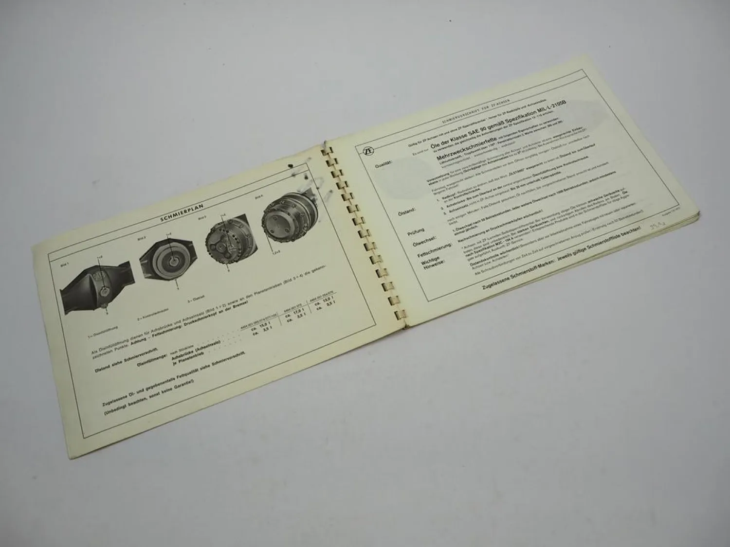 ZF AP-9/H Planeten Achse Ersatzteilliste Zettelmeyer Kaelble Nordverk Ponsse Oy