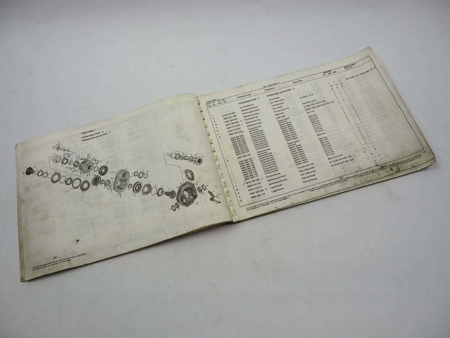 ZF AP-B 35/D DK DKZ-7 Starrachse Ersatzteilliste Liebherr Gottwald Parts List 79
