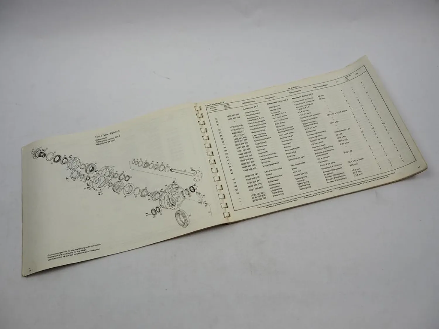 ZF AP-B 35/D DK DKZ-7 Starrachse Ersatzteilliste Liebherr Gottwald Parts List 81