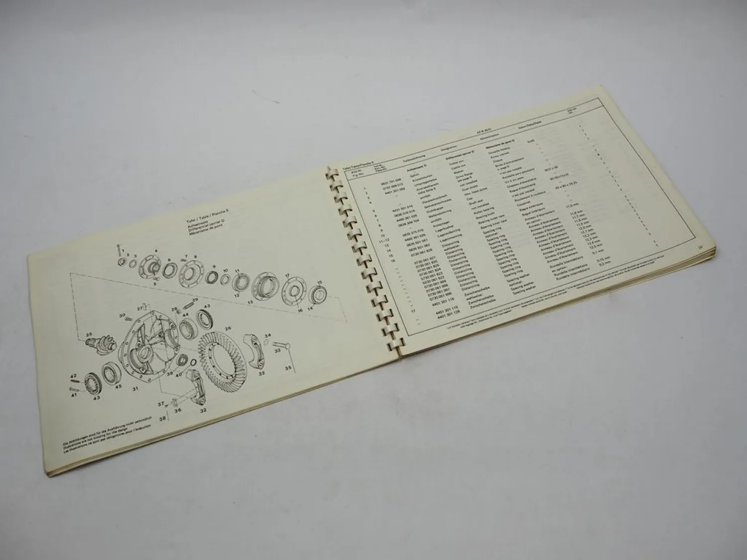 ZF AP-B 35/D DK DKZ-7 Starrachse Ersatzteilliste Liebherr Gottwald Parts List 81