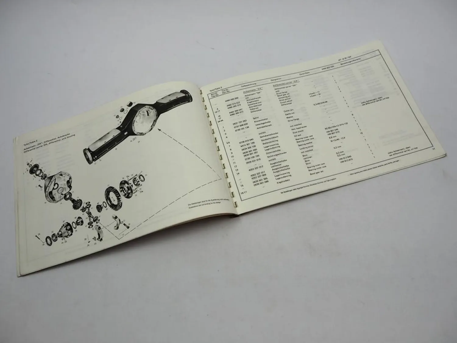 ZF AP-B 35/DK DK-7 Starrachse Ersatzteilliste Harnischfeger Parts List 03/1977
