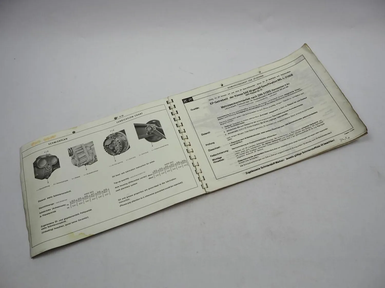 ZF AP-B 35/DK DK-7 Starrachse Ersatzteilliste Liebherr Gottwald Mol Parts List 76