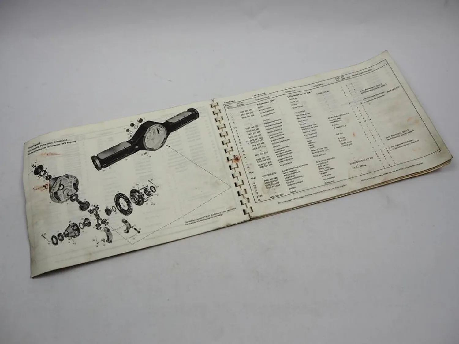 ZF AP-B 35/DK DK-7 Starrachse Ersatzteilliste Liebherr Gottwald Parts List 04/77