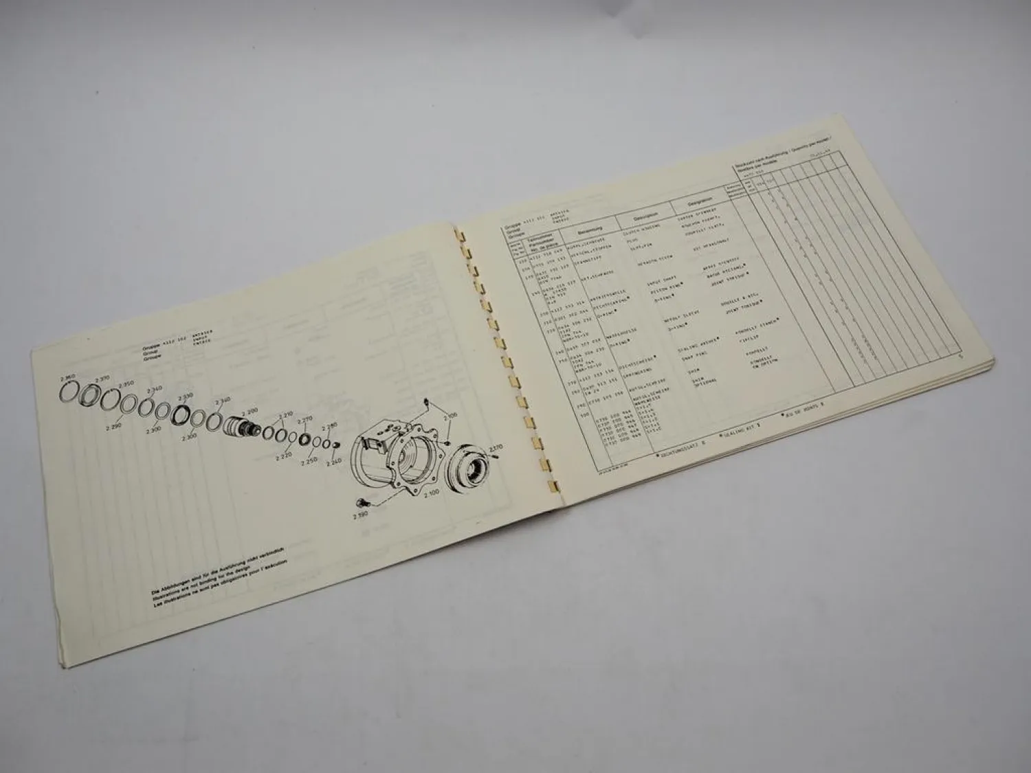 ZF AP-B 765 Planetenachse 2AVG 105 Getriebe Eder Ersatzteilliste Parts List 88