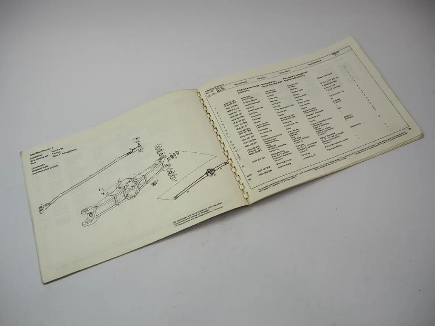 ZF APL-3052 3054 /BK Lenkachse Ersatzteilliste Deutz Fendt Schlüter IHC Renault