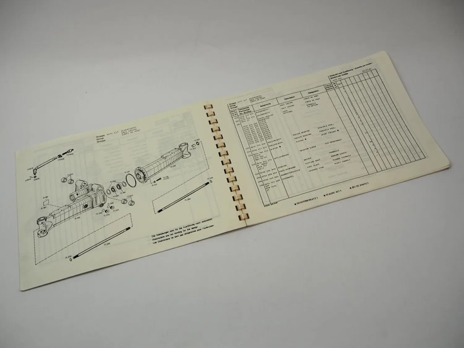 ZF APL-355/B Planetenlenkachse Ersatzteilliste Eder Baumaschinen Parts List 1986