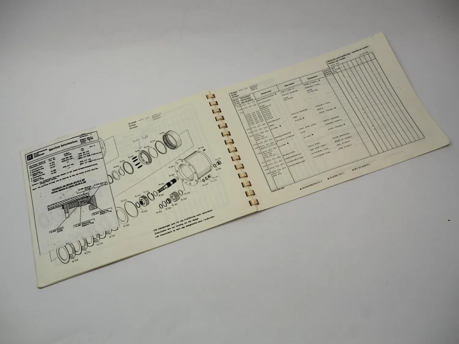 ZF APL-355/B Planetenlenkachse Ersatzteilliste Eder Baumaschinen Parts List 1986