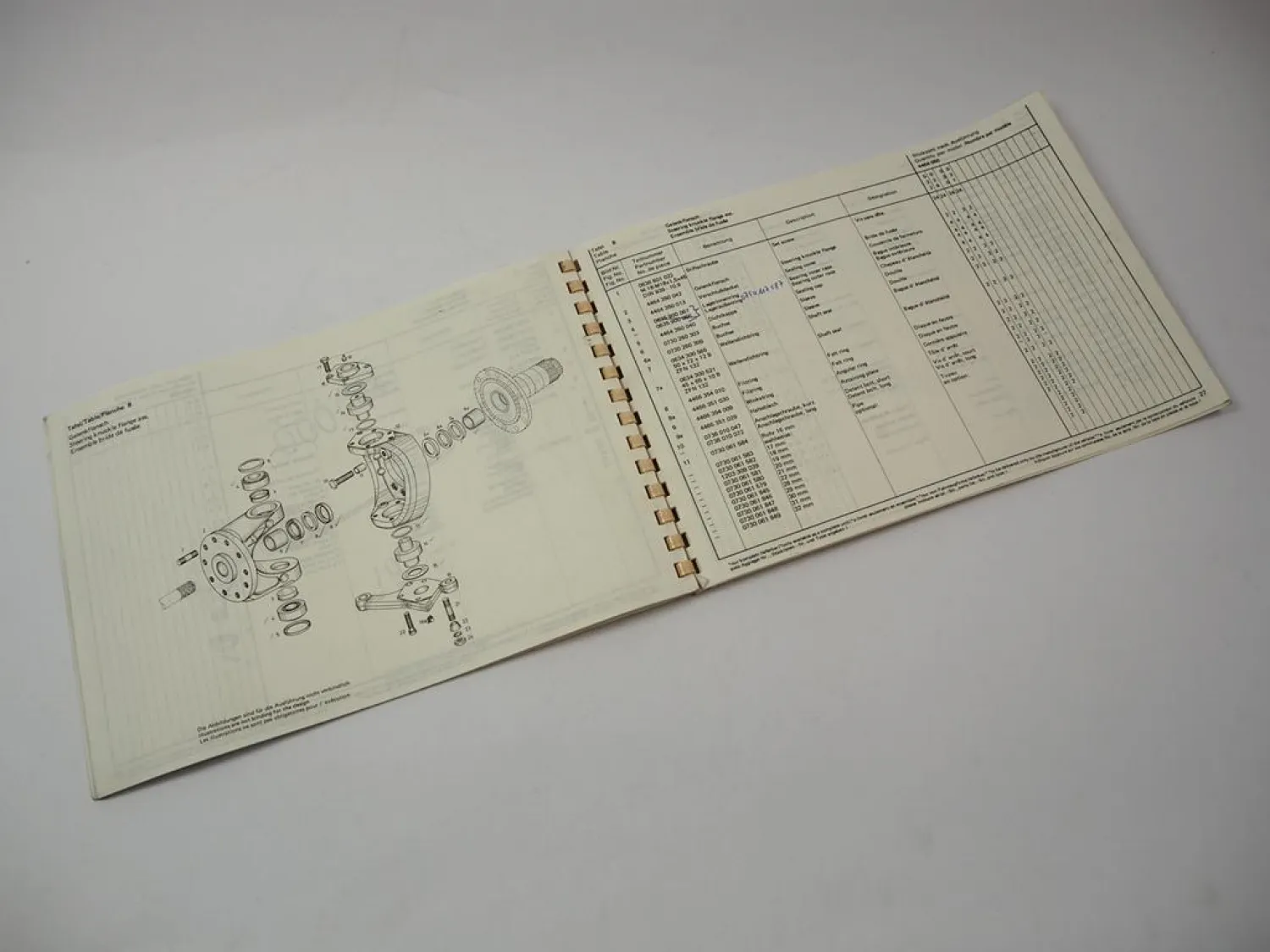 ZF APL-6/H /HK Planetenlenkachse Ersatzteilliste Parts List Frisch Ahlmann 1982
