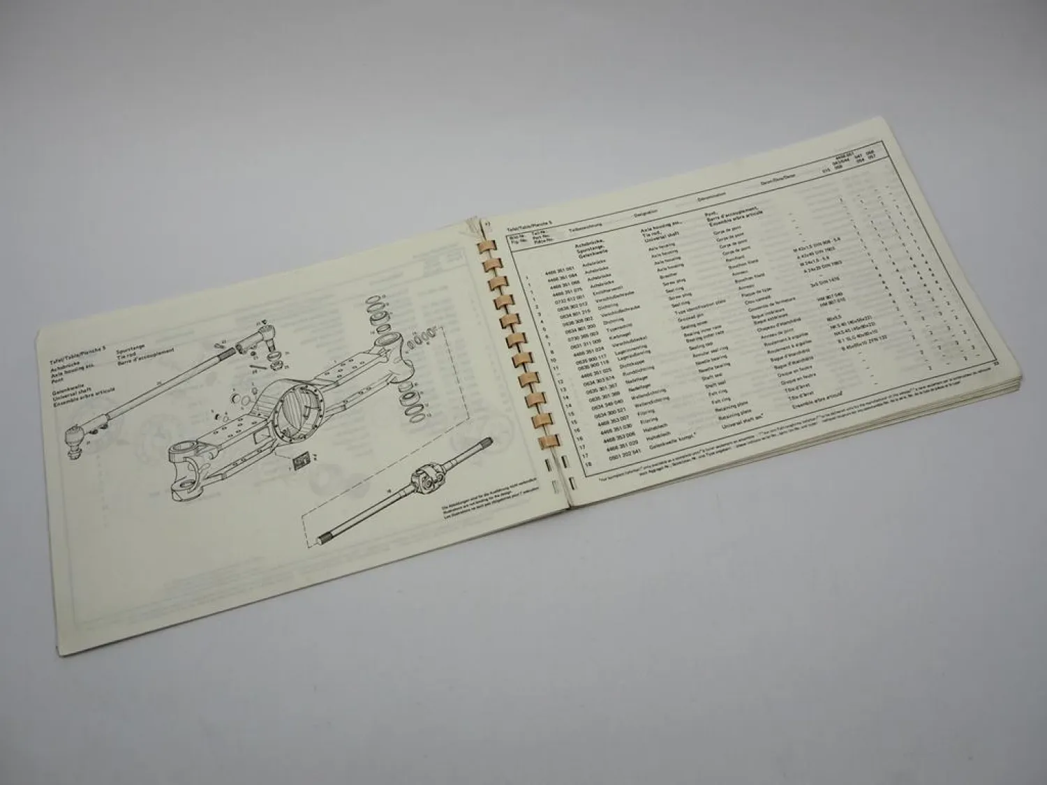 ZF APL-B 25/CK ANL-B 25 Lenkachse Ersatzteilliste Harnischfeger Parts List 1980