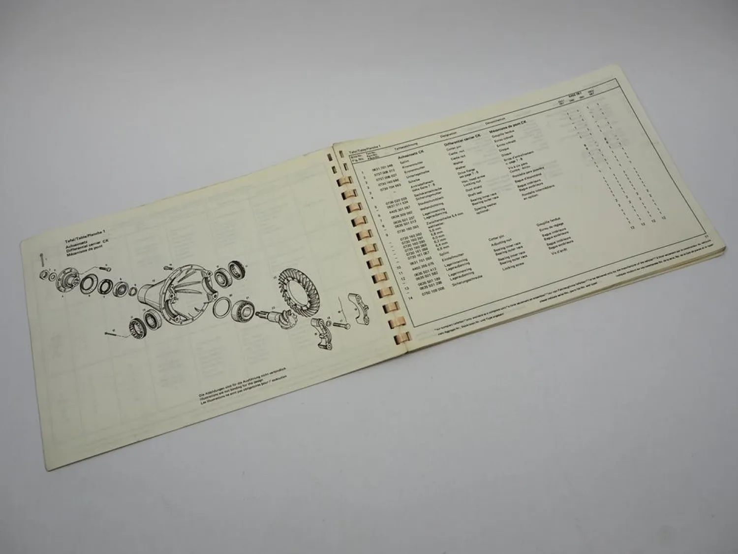 ZF APL-B 25/CK ANL-B 25 Lenkachse Ersatzteilliste Harnischfeger Parts List 1981