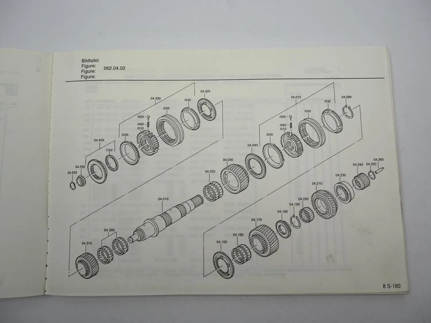 ZF Ecomid 8 S 180 Getriebe Ersatzteilliste Kässbohrer Reisebus Parts List 4/1993