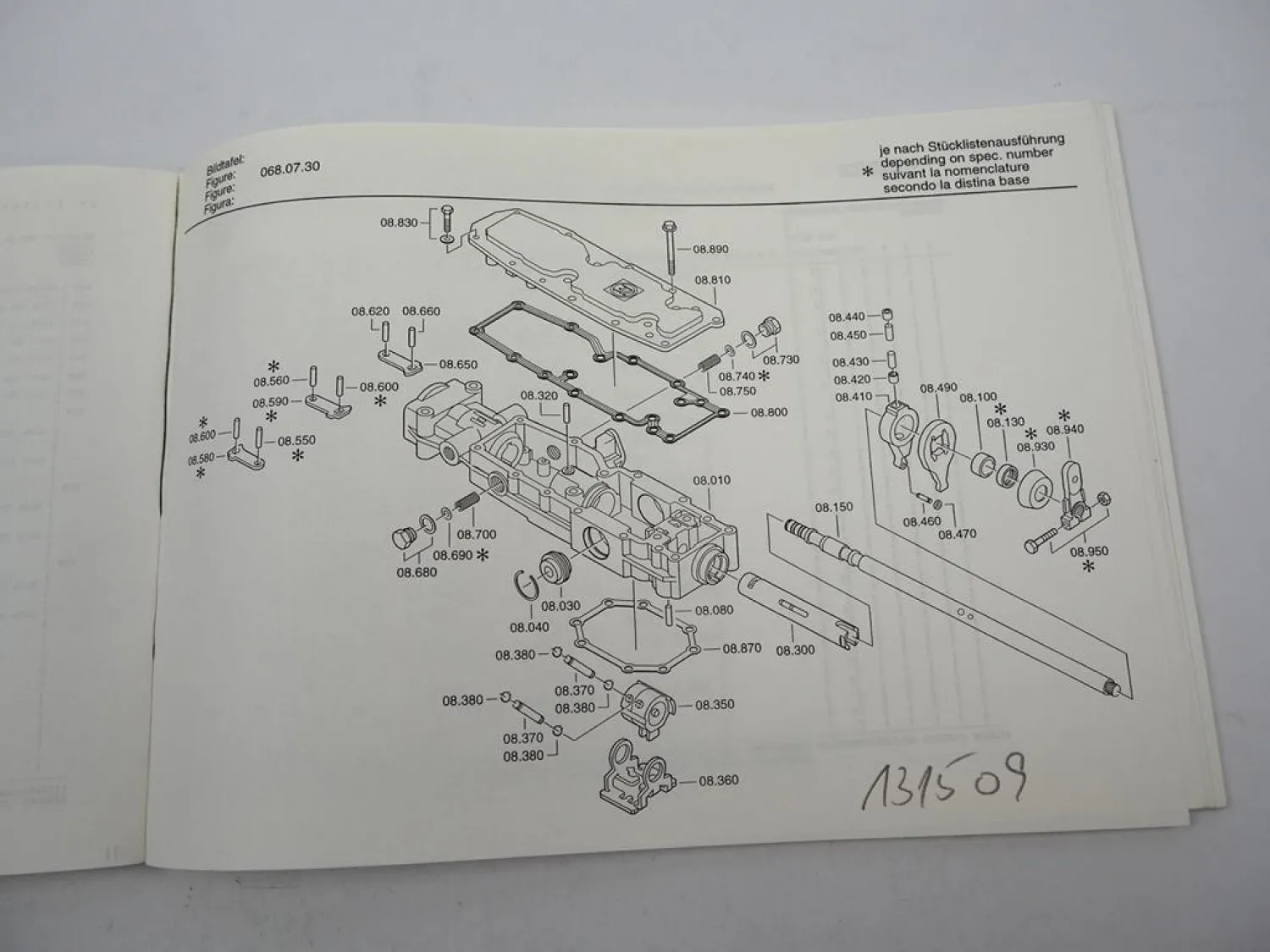 ZF Ecosplit 16 S 151 + NMV Getriebe Ersatzteilliste MAN LKW F2000 Parts List 98
