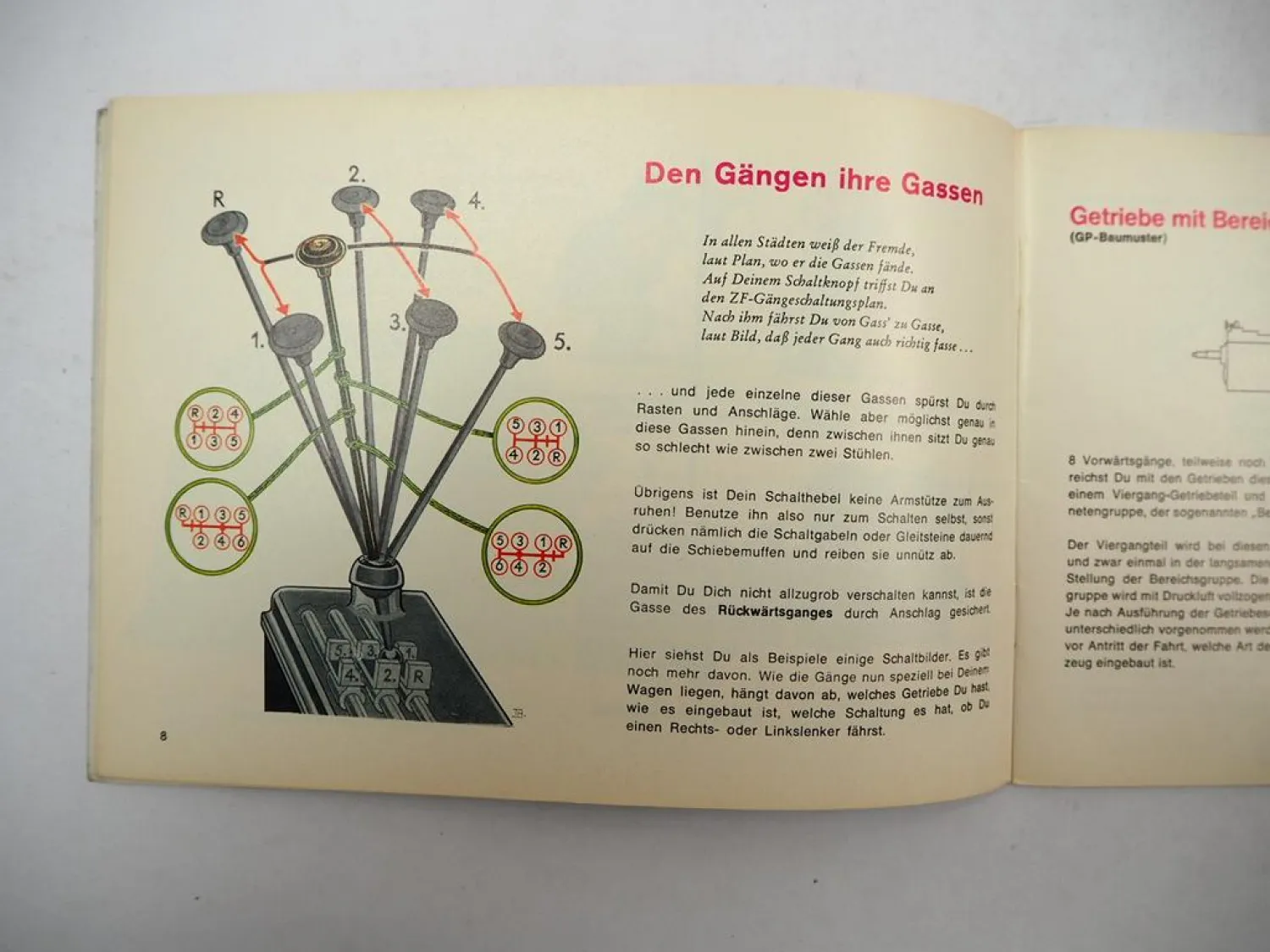 ZF Getriebe Fibel Bedienung Wartung LKW Schaltgetriebe Zusatzgetriebe 1979/80