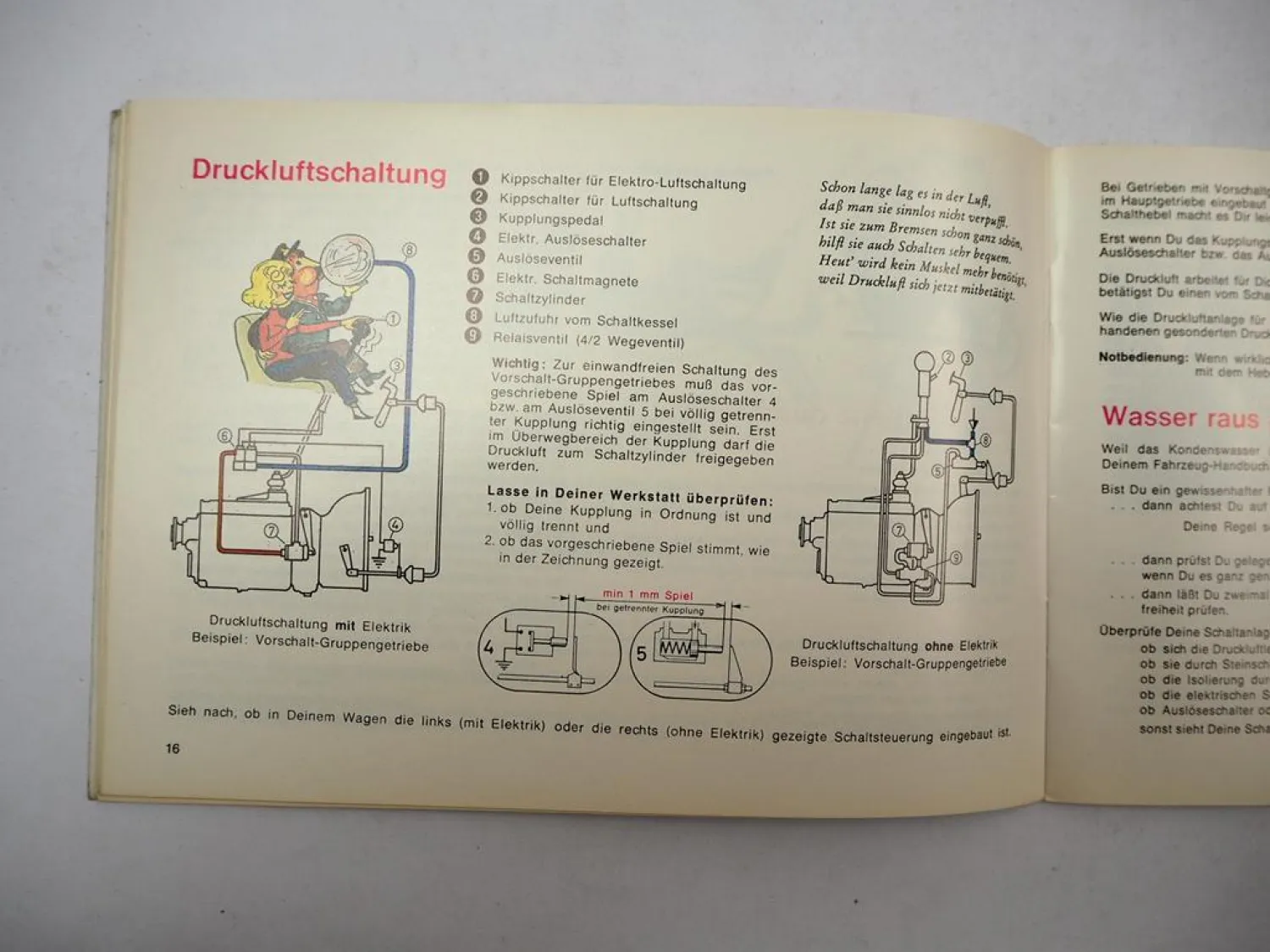 ZF Getriebe Fibel Bedienung Wartung LKW Schaltgetriebe Zusatzgetriebe 1979/80