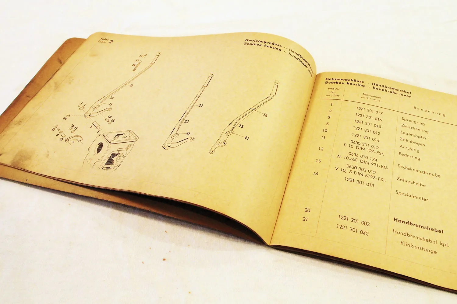 ZF Kb30D Viergang Getriebe Ersatzteilliste Ersatzteilkatalog Parts List 7/1965