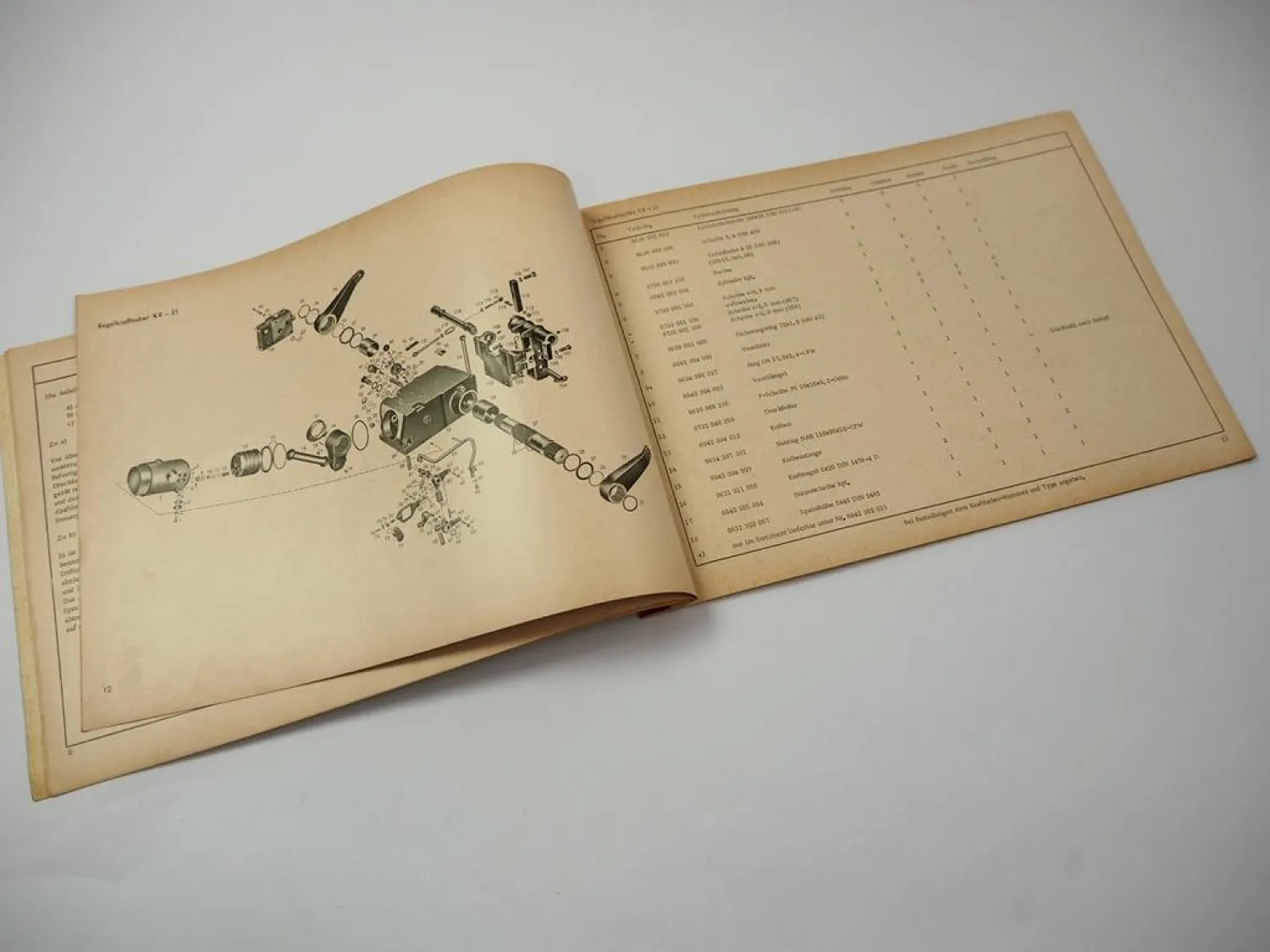 ZF KR-21 Regelkraftheber Bedienung Wartung Ersatzteilliste zB für Deutz Traktor