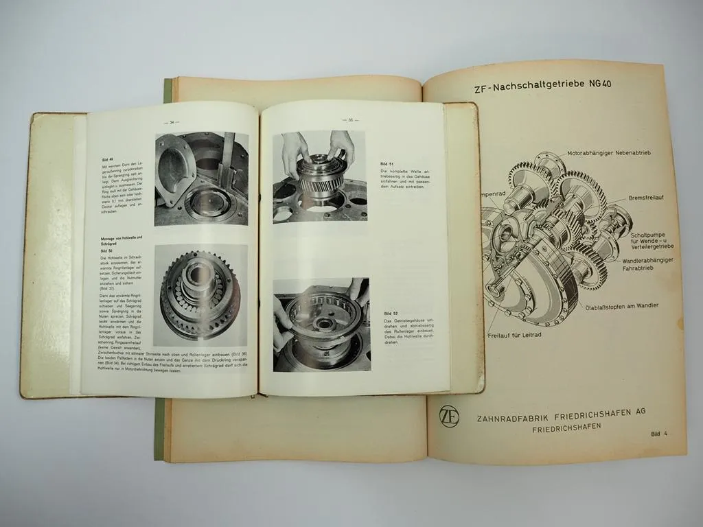 ZF NG40 Nachschaltgetriebe Betriebsanleitung Werkstatthandbuch