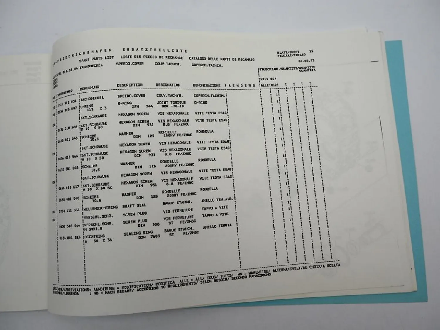 ZF S 6-66 Ecolite Getriebe + GV Ersatzteilliste Volvo FL614 LKW Parts List 5/93